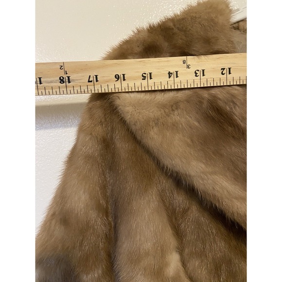 Vintage Macy's Little Shop Women's Fur Coat Jacket Women's Sz S/M - Picture 11 of 14